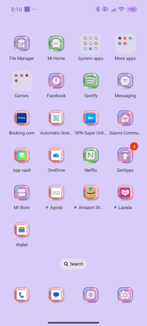 Purple glass screenshot