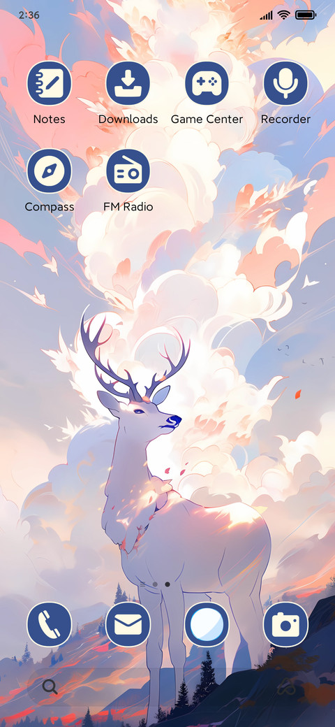 White deer screenshot