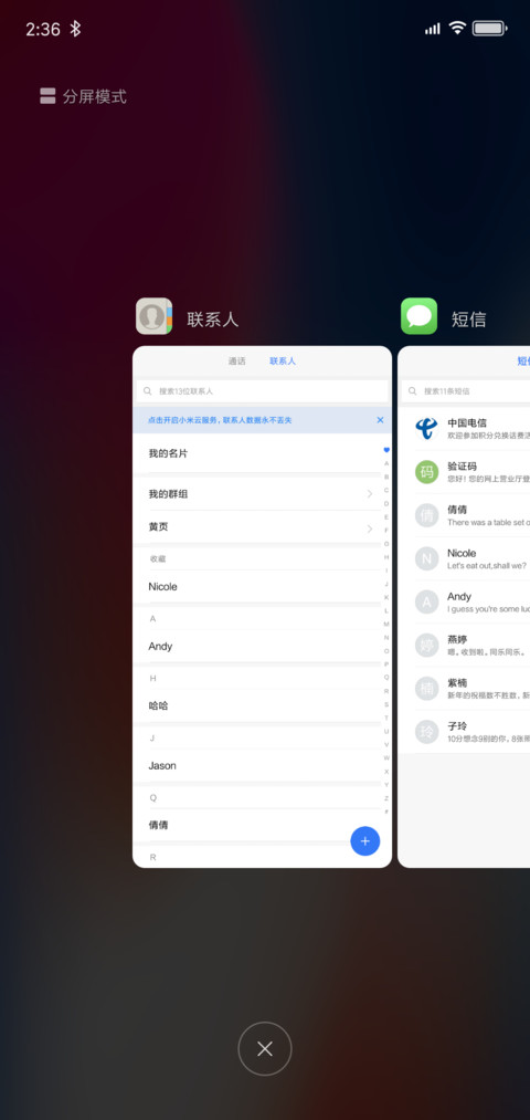iOS X20 screenshot