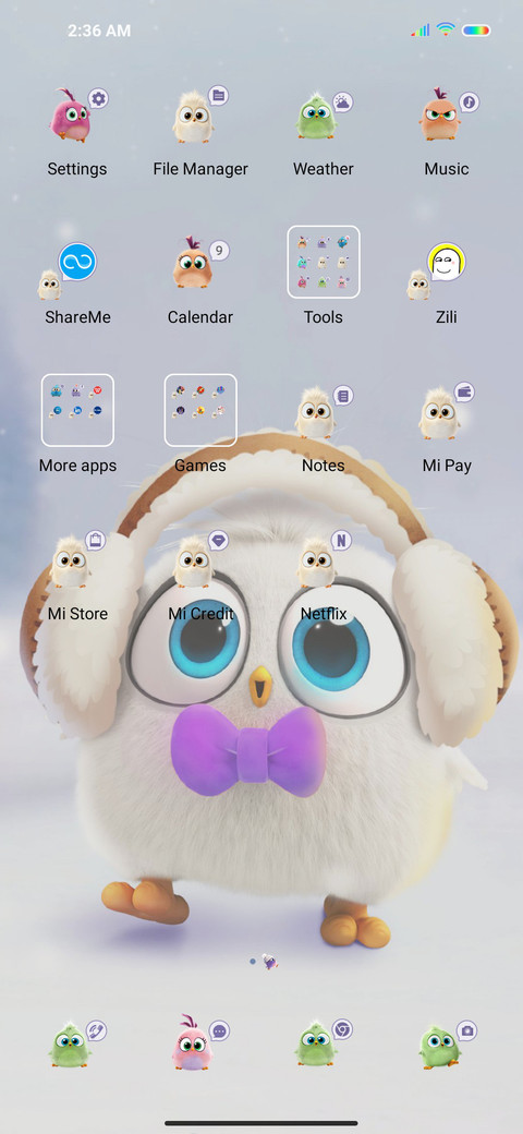Angry Birds white screenshot