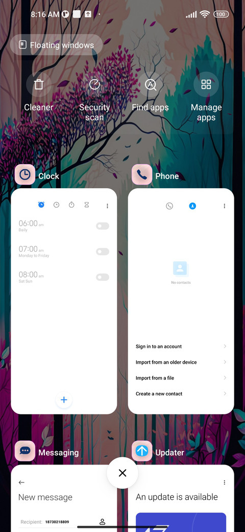 pastel trees screenshot
