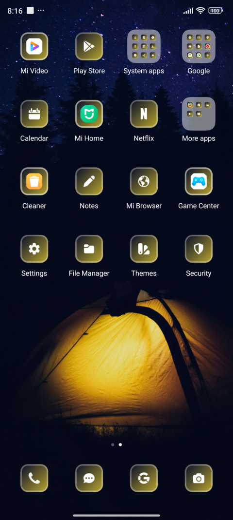 Tent screenshot