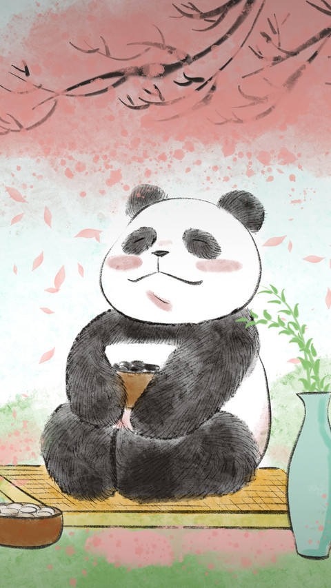 Spring light coincides with panda frolicking 1 screenshot