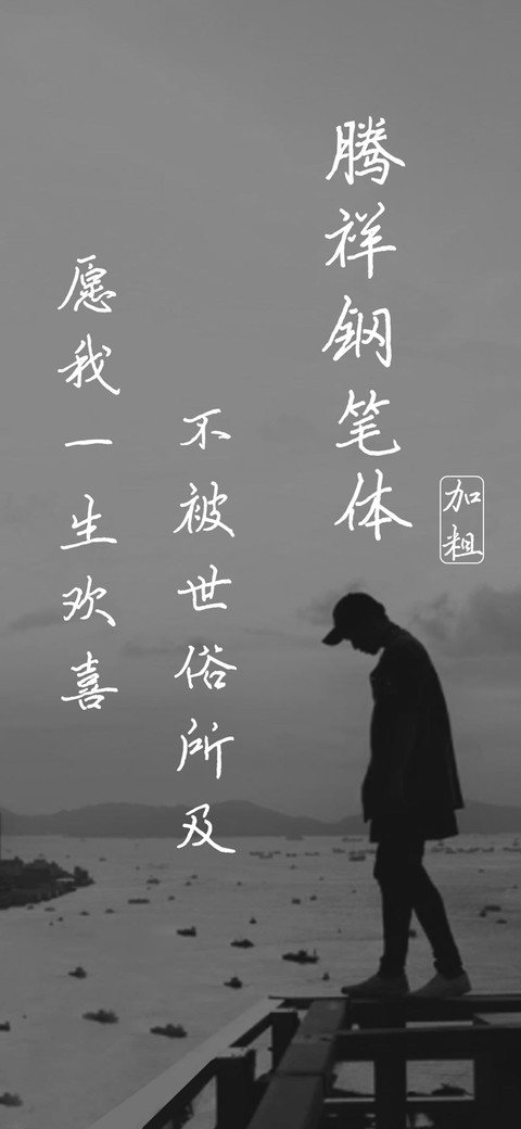 腾祥钢笔体加粗 screenshot