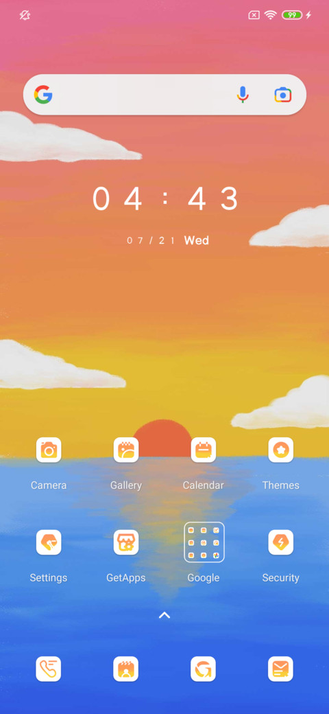 Sunrise sunset screenshot