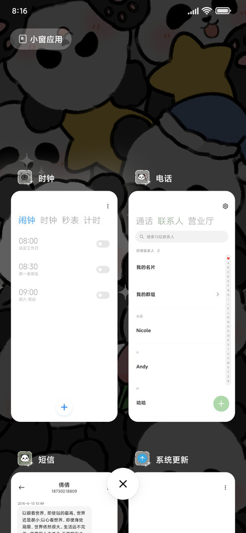 闪闪发光可爱熊猫 screenshot