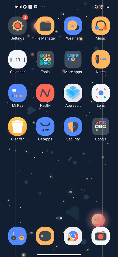 Special Status Bar screenshot