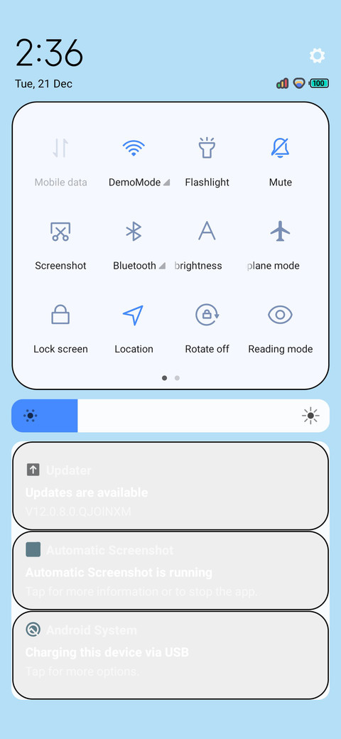 Color design screenshot