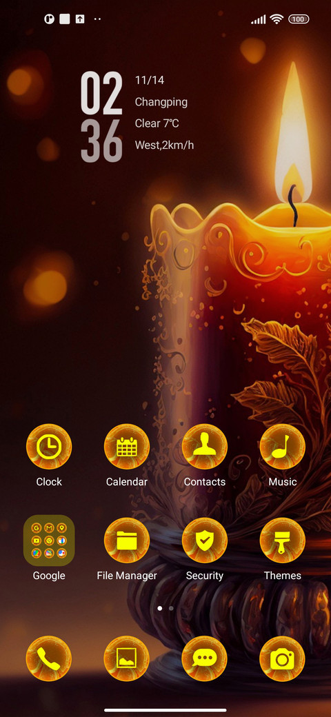 minimal candle screenshot
