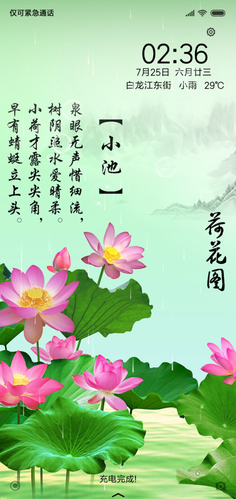 荷花图 screenshot