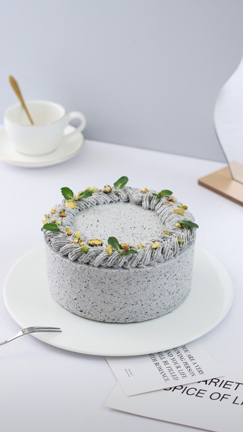 Making Simple Black Sesame Cake 7 screenshot