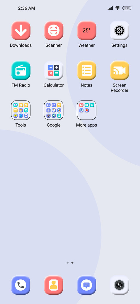Light Simple Blue screenshot