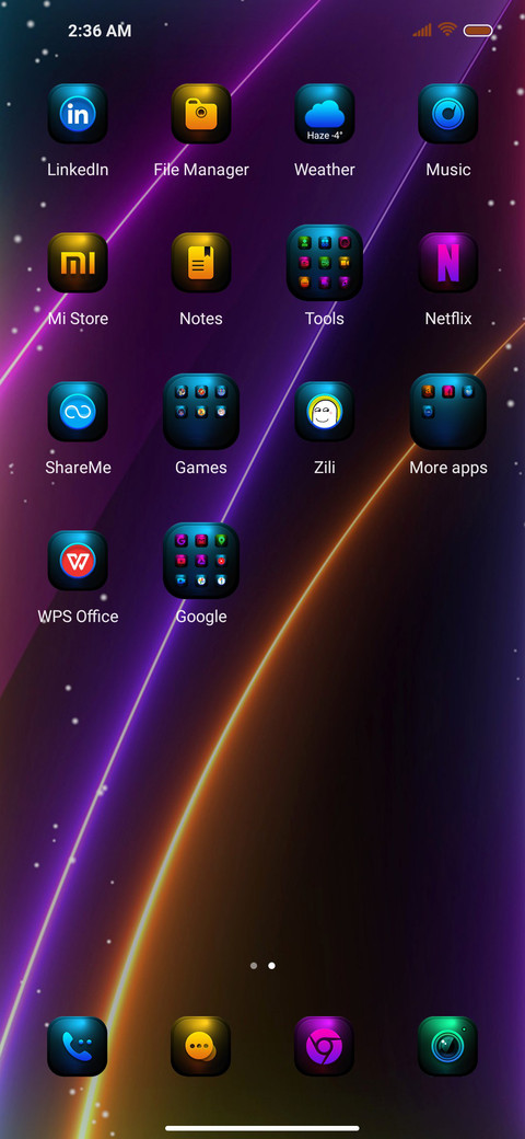 Rainbow lamp screenshot