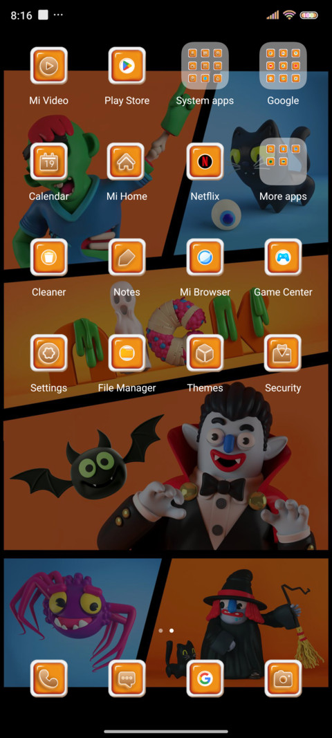 Halloween party screenshot