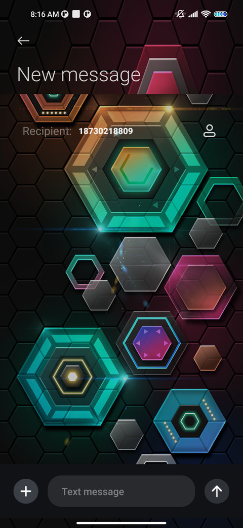 Colored hexagon screenshot