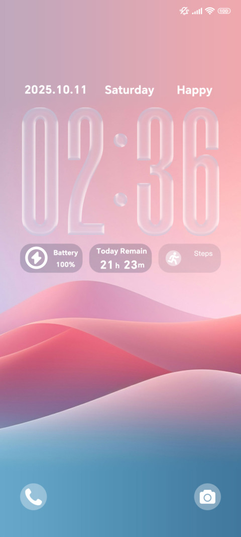 Pink Wave Curve screenshot