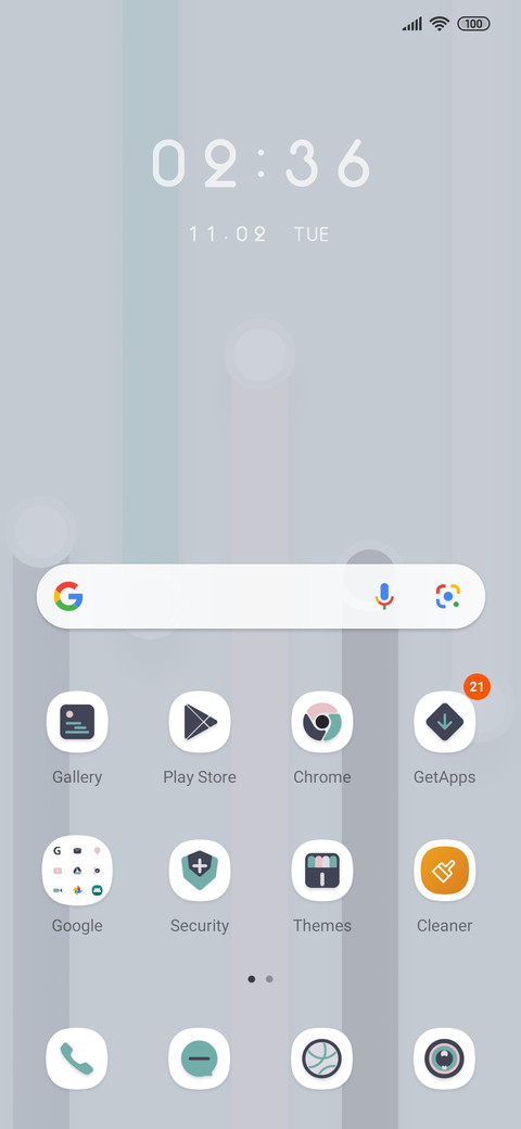 Colorful lines screenshot