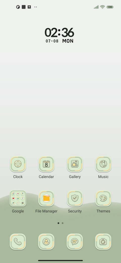 Fresh grass green screenshot