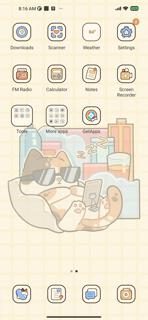 Mobile cat dual screenshot
