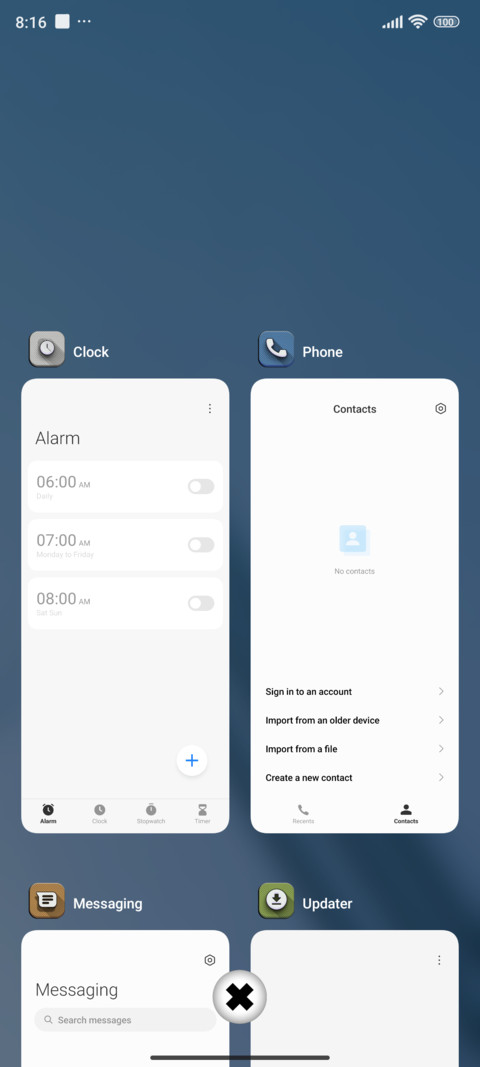 blue v15 screenshot