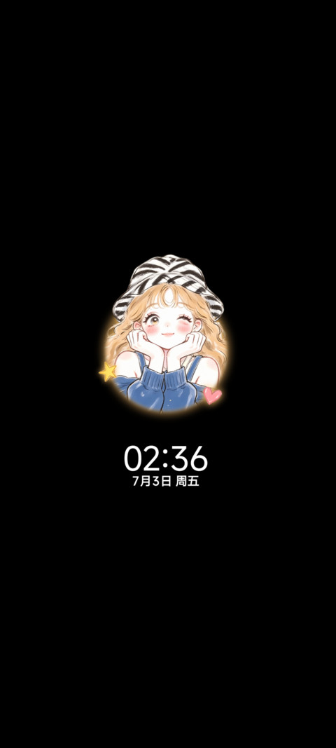撞色多巴胺好运女孩 screenshot
