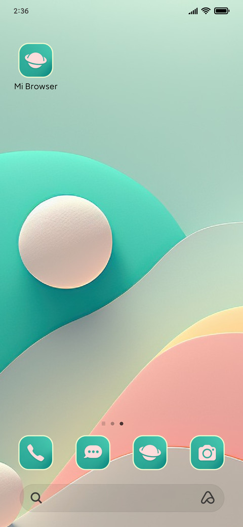 minimal pastels screenshot