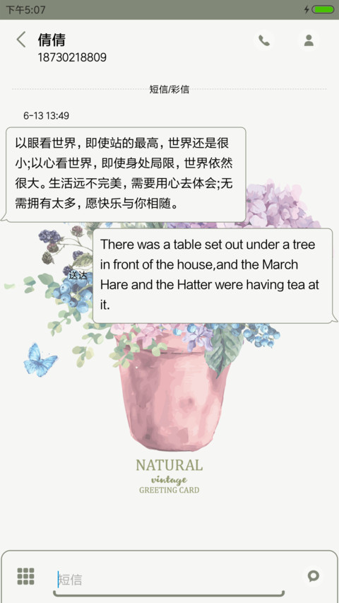 手绘自然花卉 screenshot