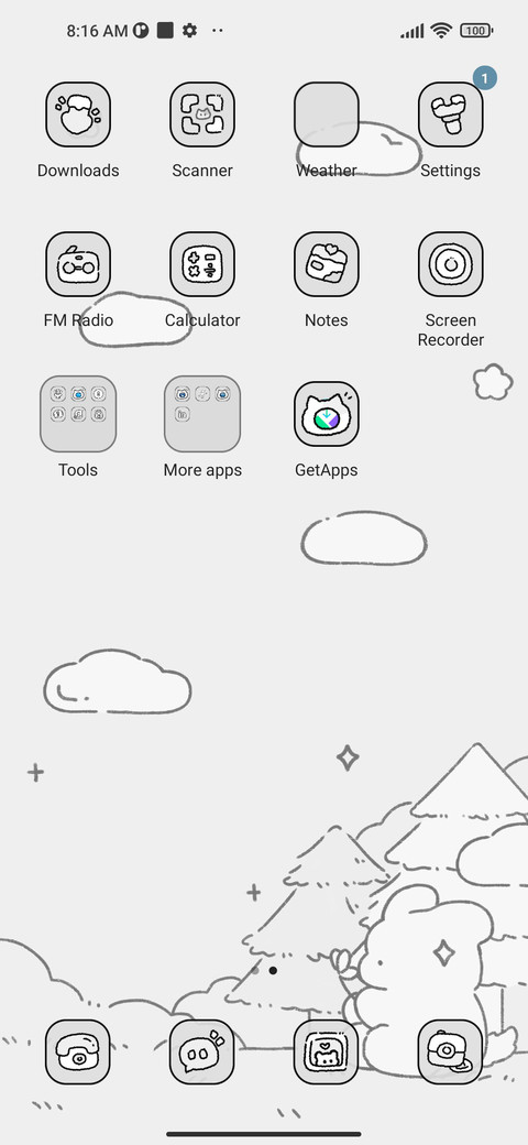 Puppy calendar screenshot