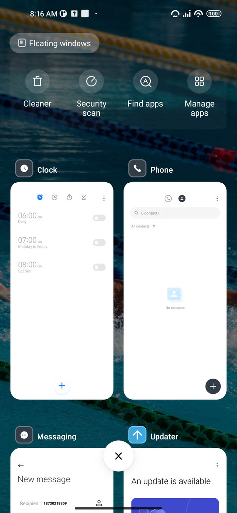 Swimming screenshot