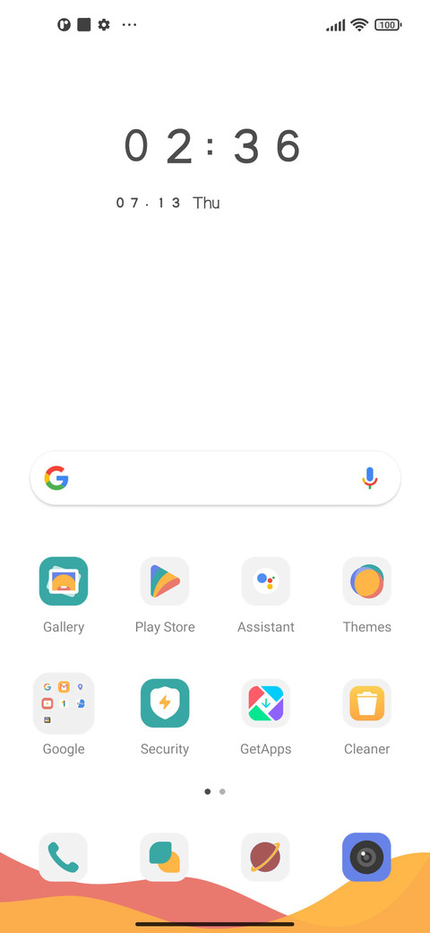 Simple color screenshot