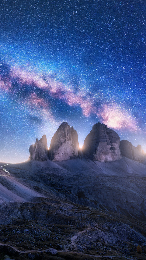 Stone Mountain Under The Starry Sky screenshot