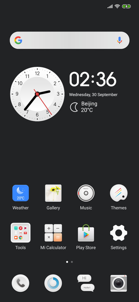 Dark White screenshot