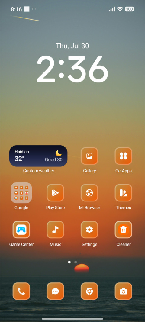 Sunset screenshot