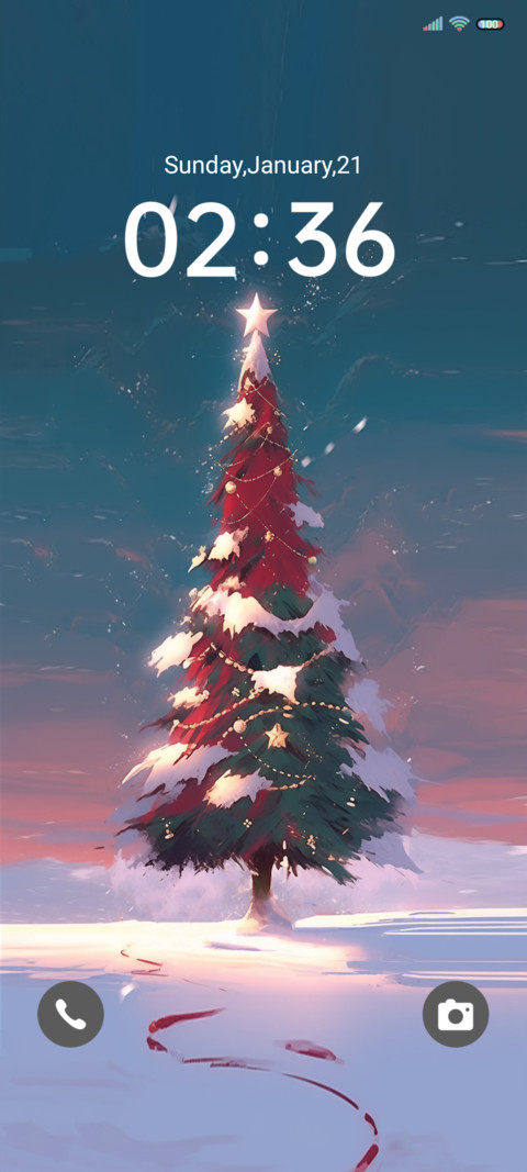 Christmas tree screenshot