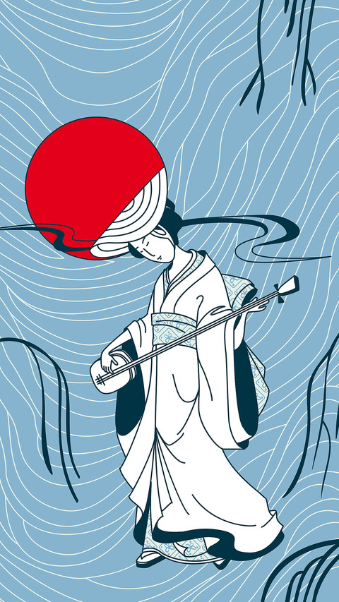 日式插画-拍信图库 screenshot