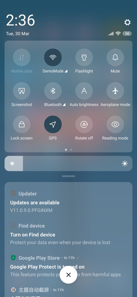 Floral screenshot