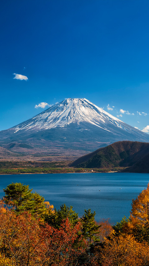 A lake conceals all the beautiful scenes of fuji screenshot