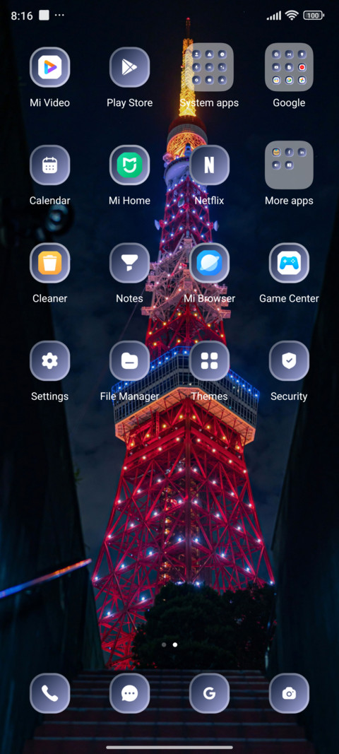 Neon Lit Tower screenshot