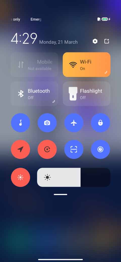 One finger screenshot