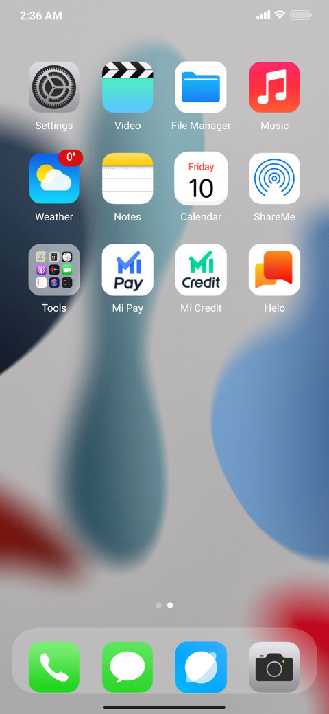 iOX 15 screenshot
