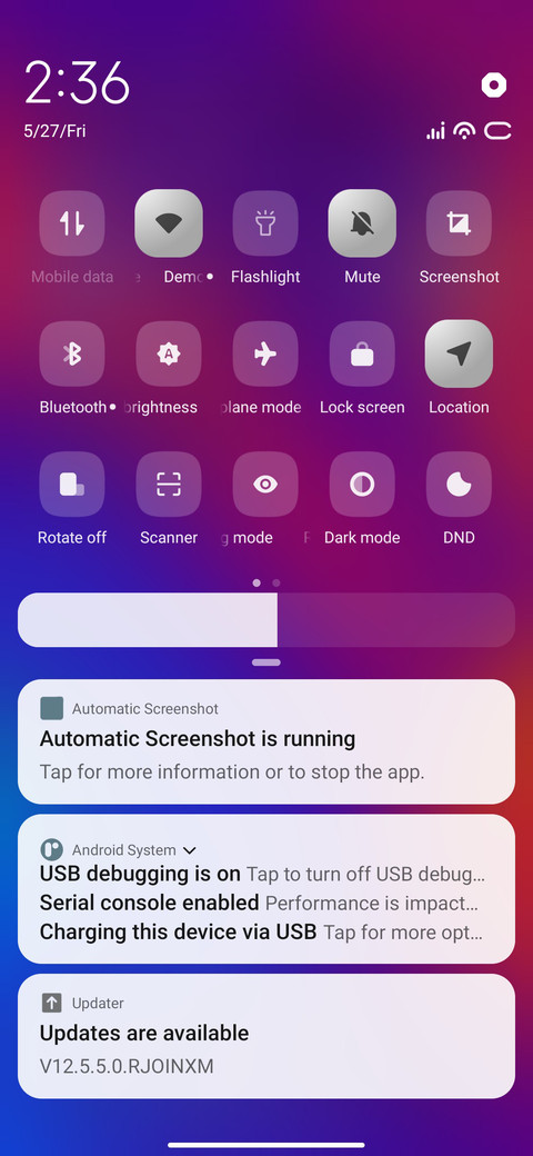 Colorful screenshot