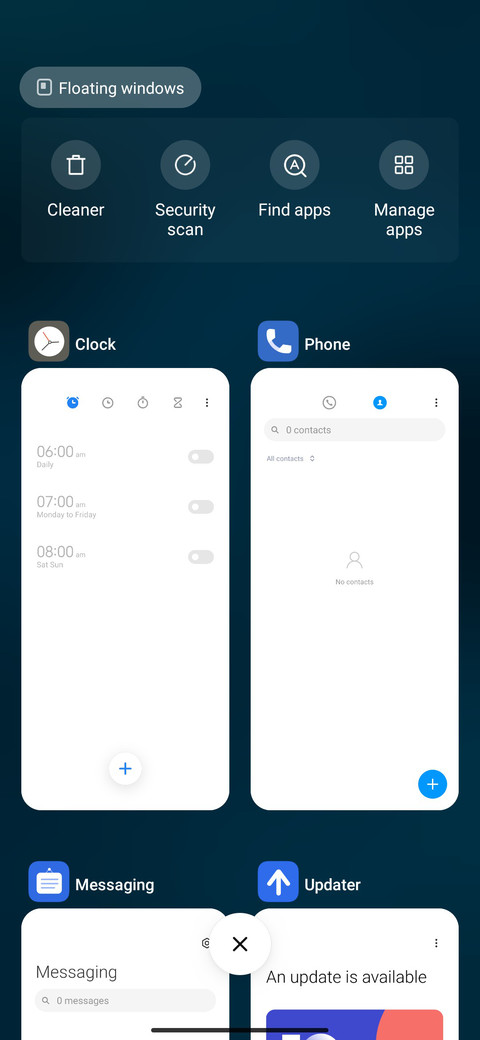 Blue sea screenshot