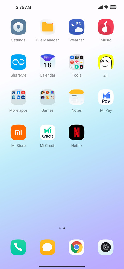 Change screenshot