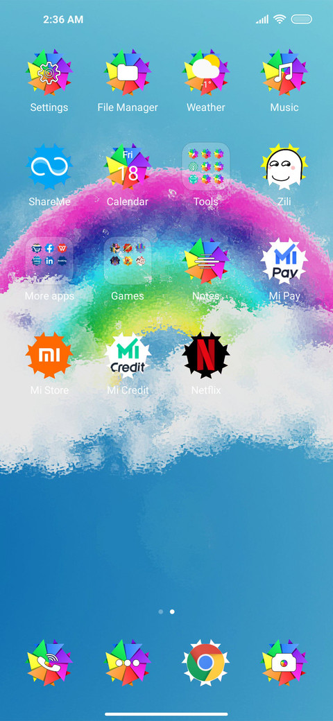 Rainbow Glassy screenshot