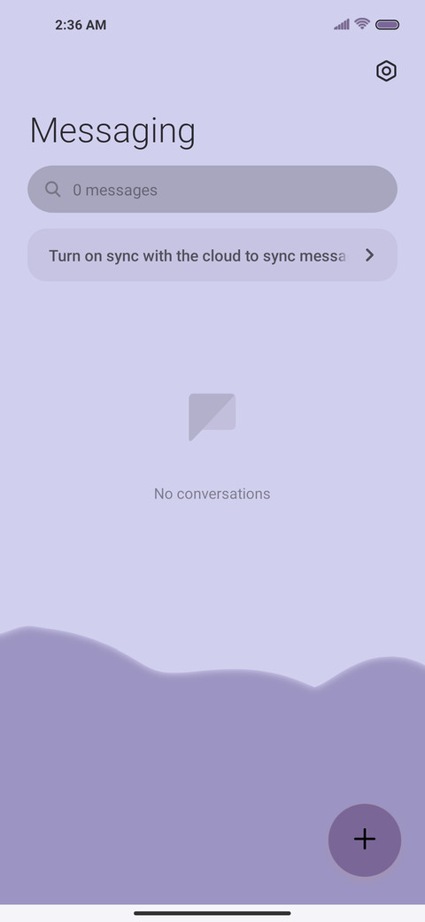 Romantic purple screenshot