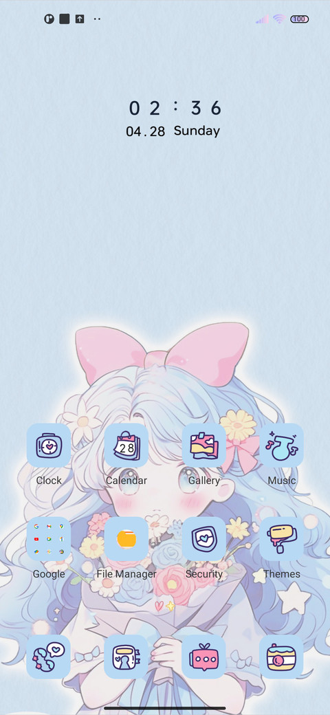 Blue girl screenshot