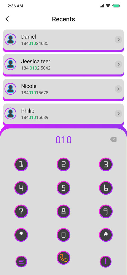 Violet screenshot