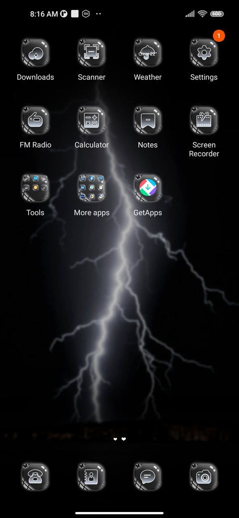 Night rain screenshot