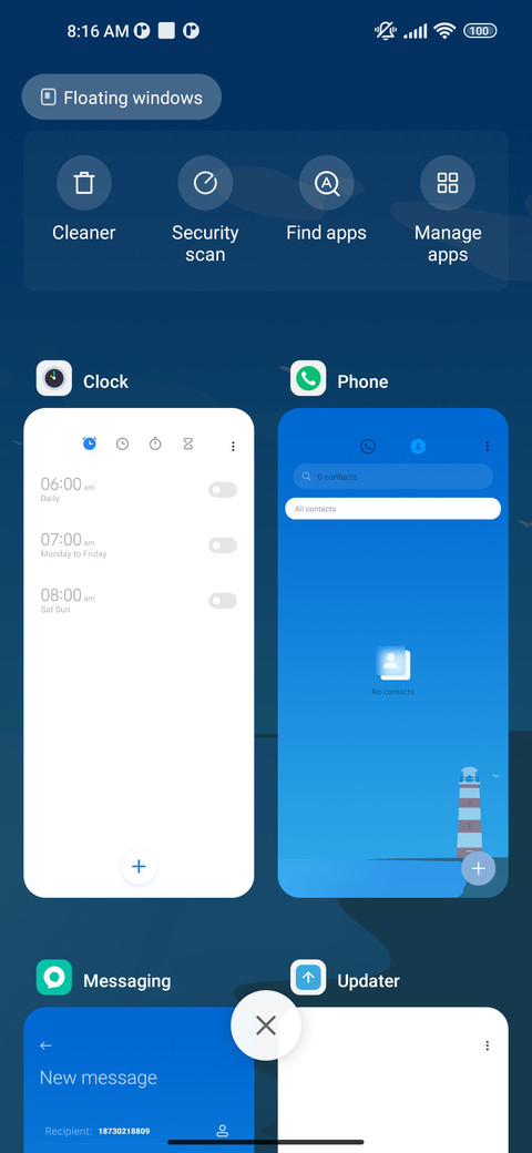 Blue sky seaside screenshot