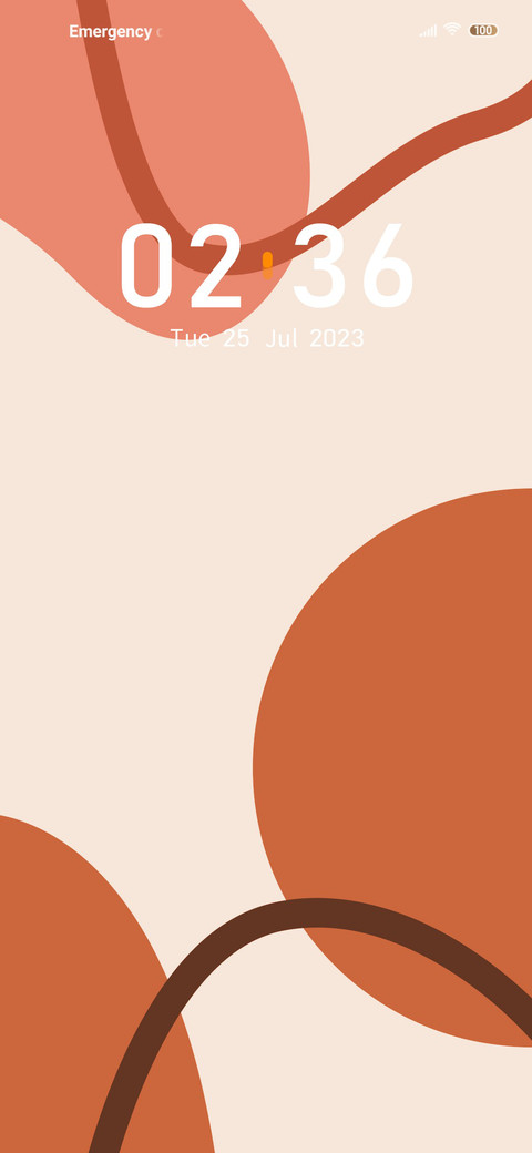 Simple orange screenshot
